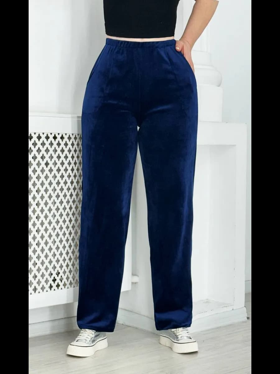 Брюки велюровые теплые для дома и отдыха