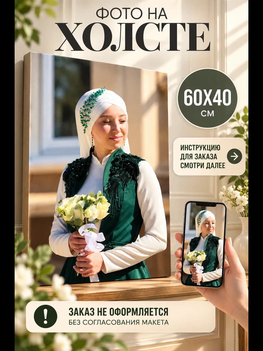 Фото на холсте 60х40