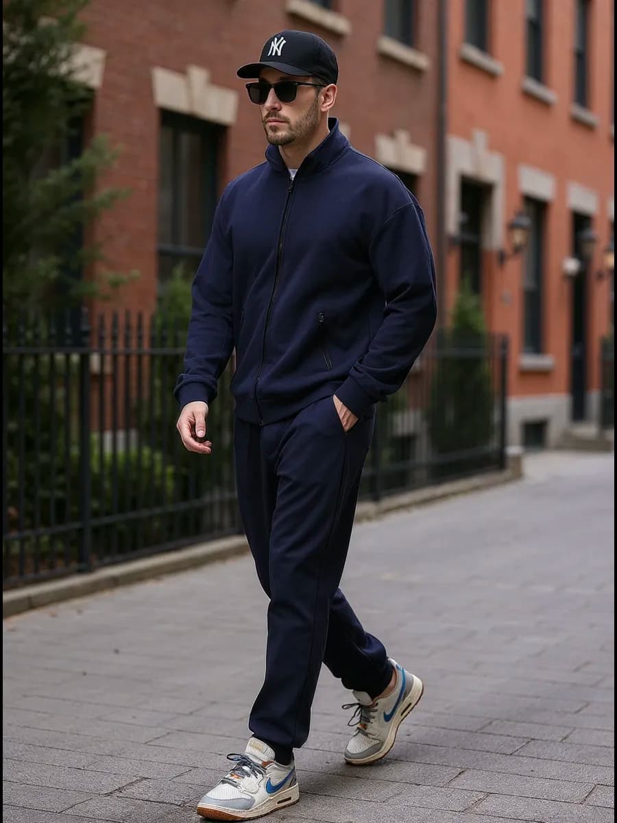 Спортивный костюм тёплый на молнии с начёсом зимний