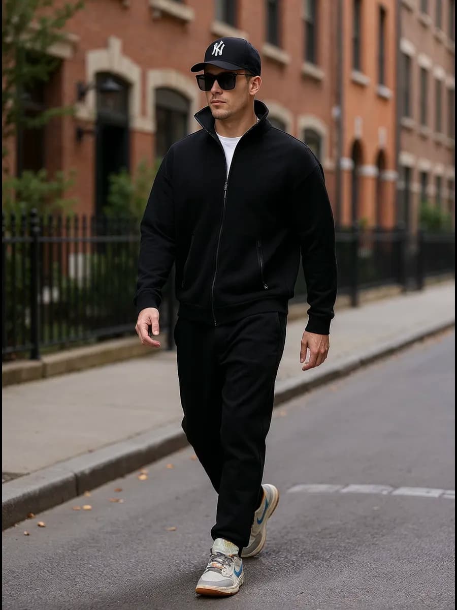 Спортивный костюм тёплый на молнии с начёсом зимний