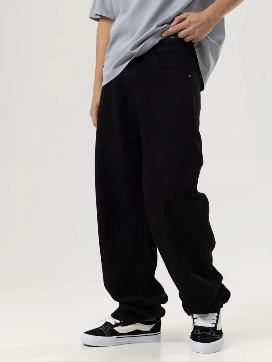 Джинсы багги y2k широкие прямые трубы