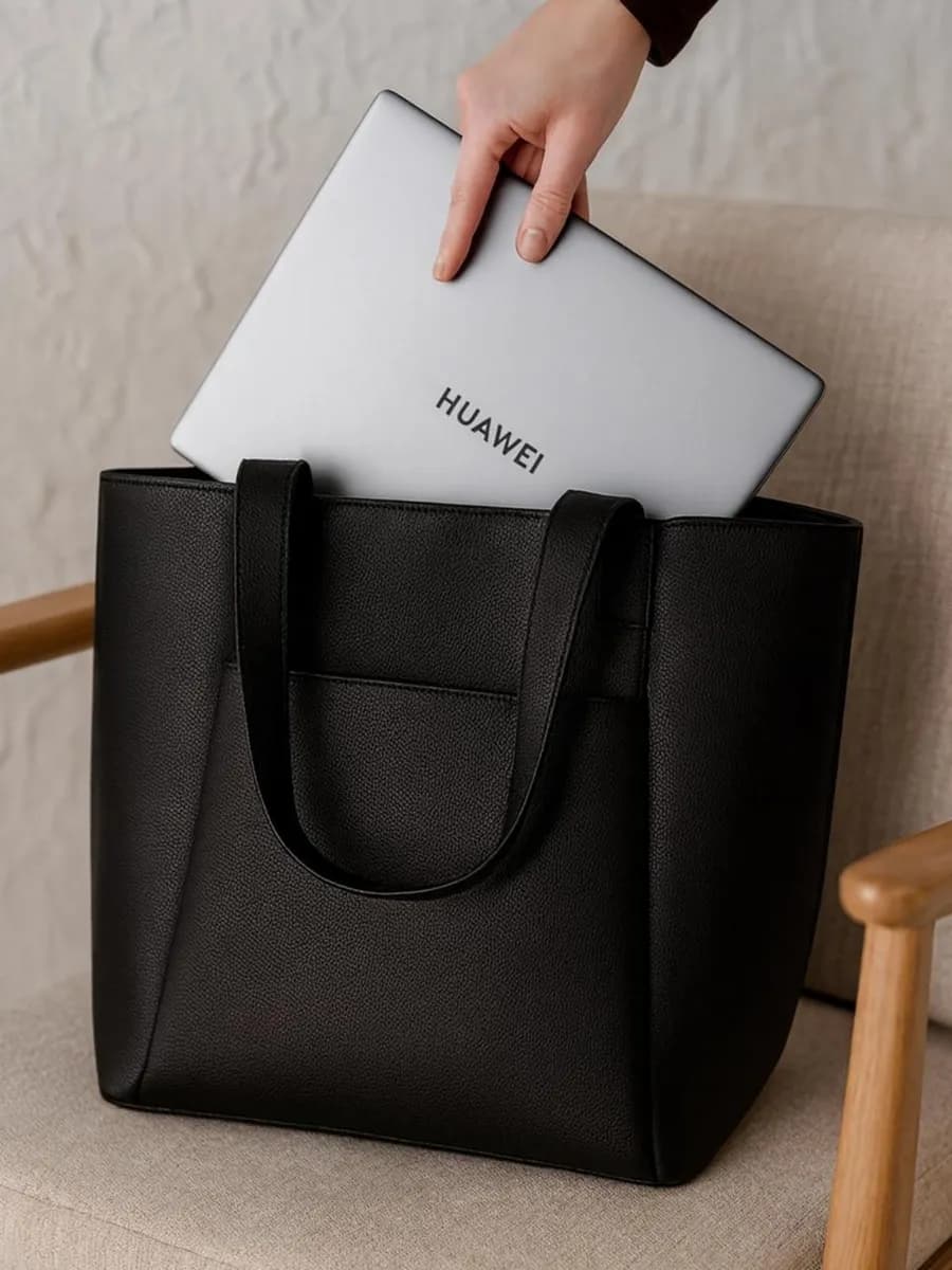 Сумка шоппер кожаный большой