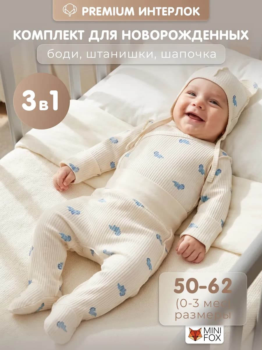 Комплект на выписку набор для новорожденных