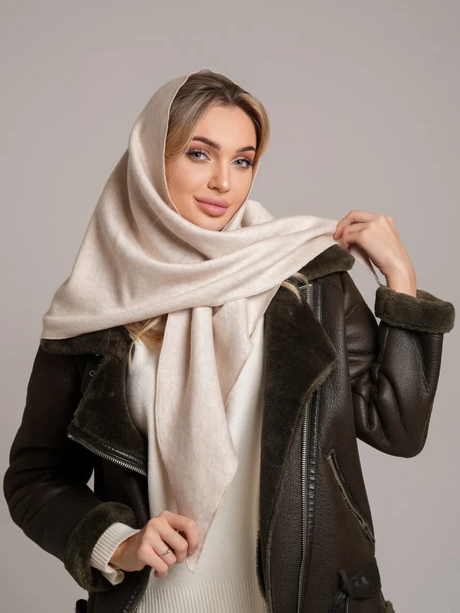 Шарф косынка осенний - фото 1