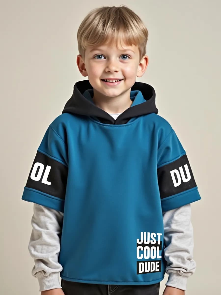 Худи без начеса с принтом светится в темноте 4-12 лет