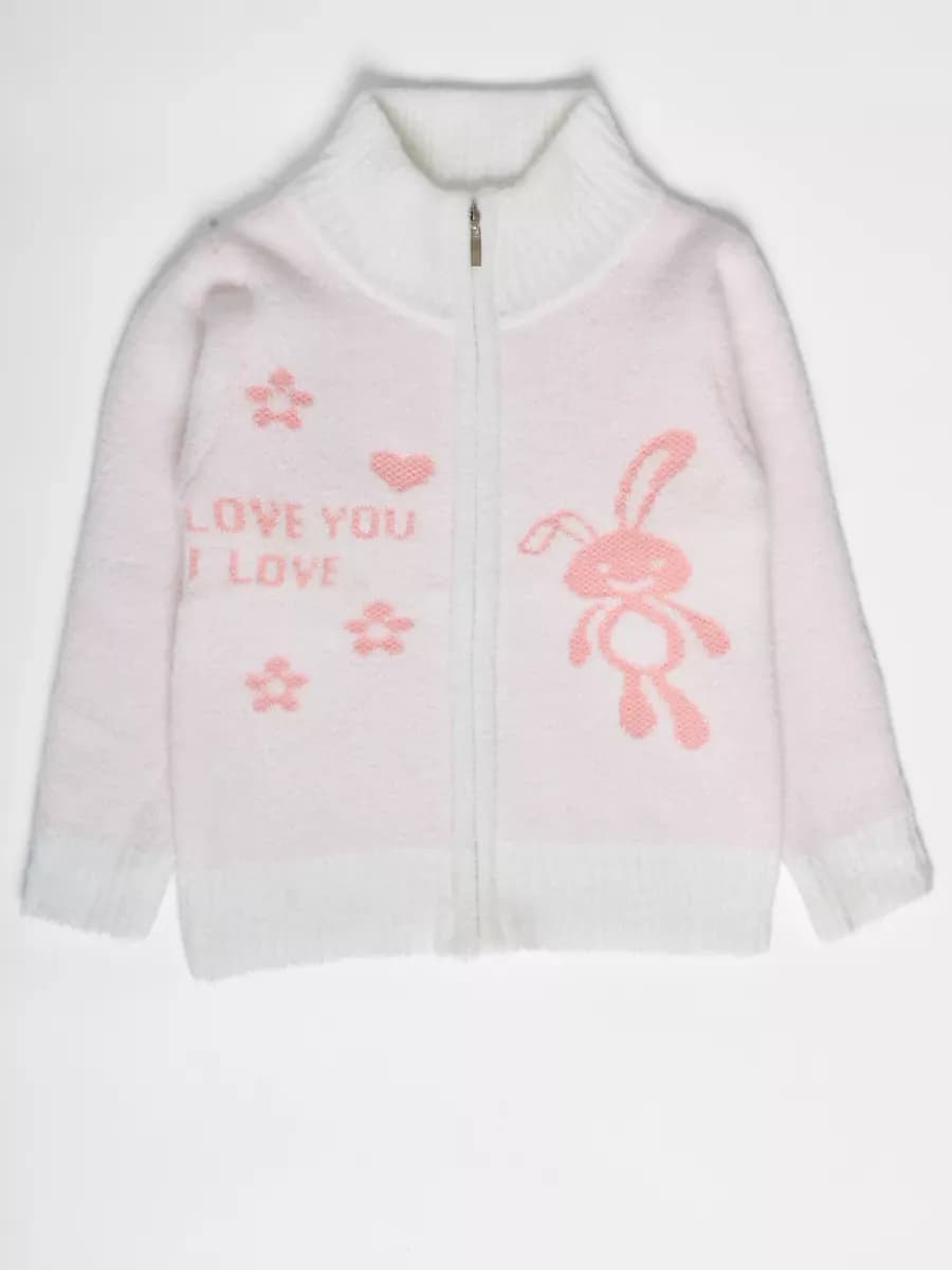 Кофта на молнии вязаная