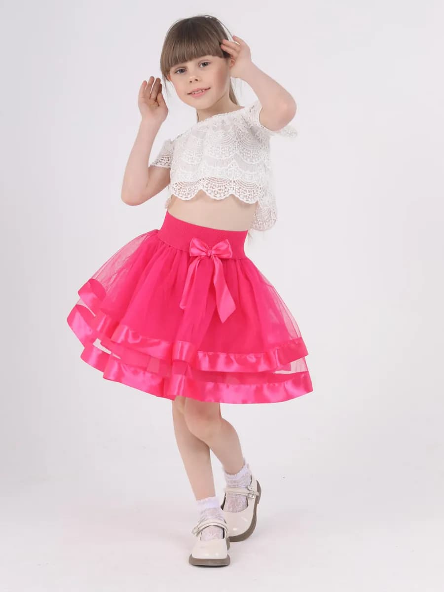 Розовая Нарядная Юбка