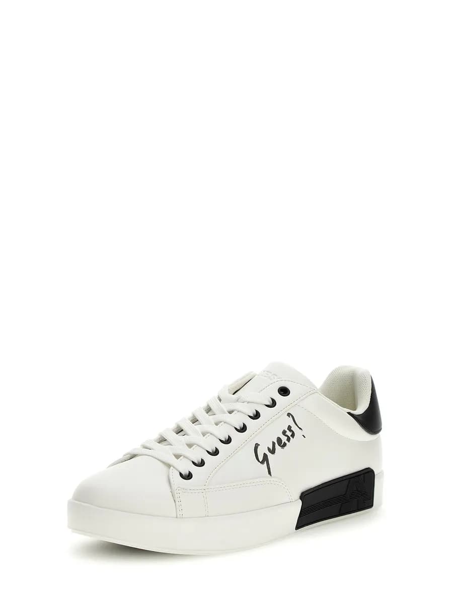 Кеды из искусственной кожи на шнуровке