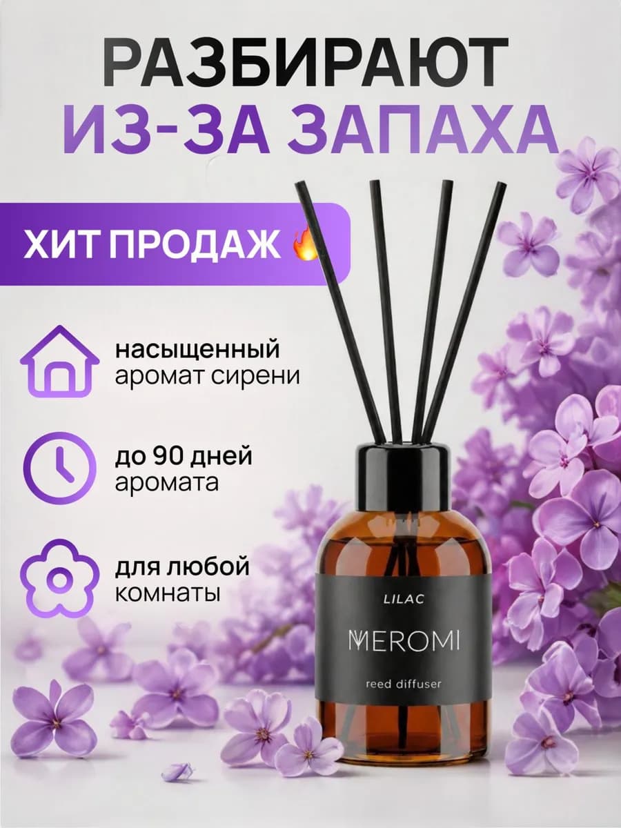 Диффузор для дома с фибровыми палочками ароматизатор