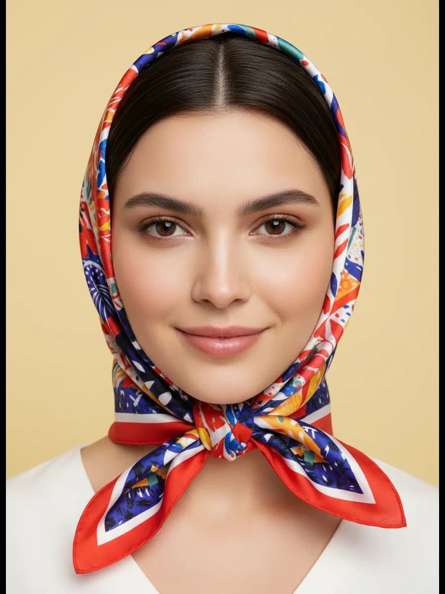 Платок на шею и голову с подарочной упаковкой