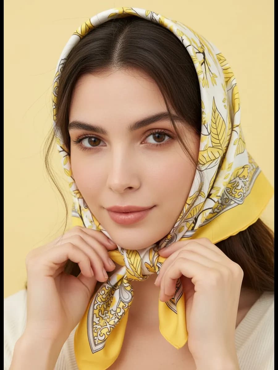 Платок на шею и голову с подарочной упаковкой