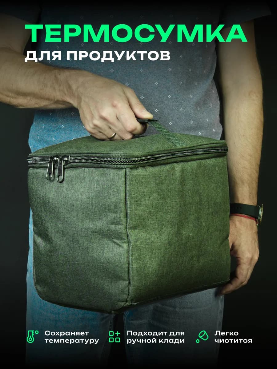 Термосумка сумка холодильник для хранения обеда и ланчбокса