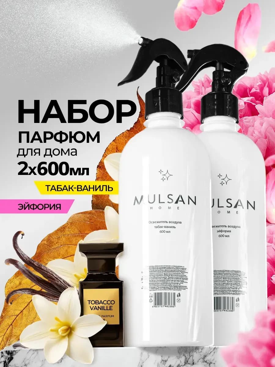 Набор освежителей воздуха парфюм табак-ваниль, подарок 2026