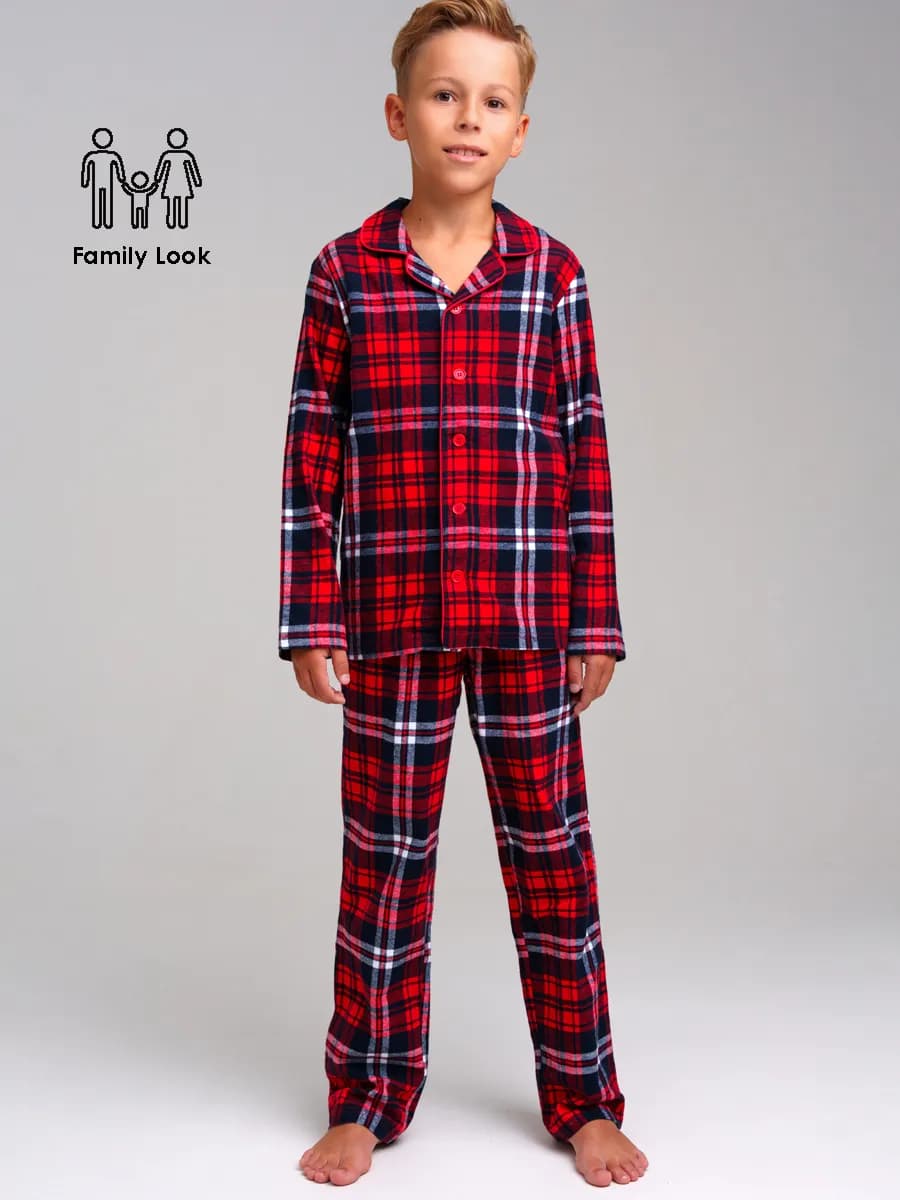 Фланелевая пижама рубашка, брюки