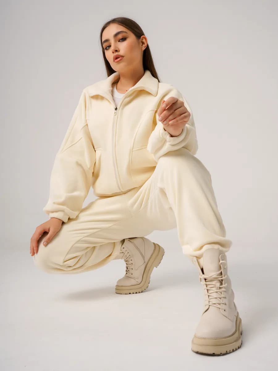 Спортивный костюм флисовый с молнией