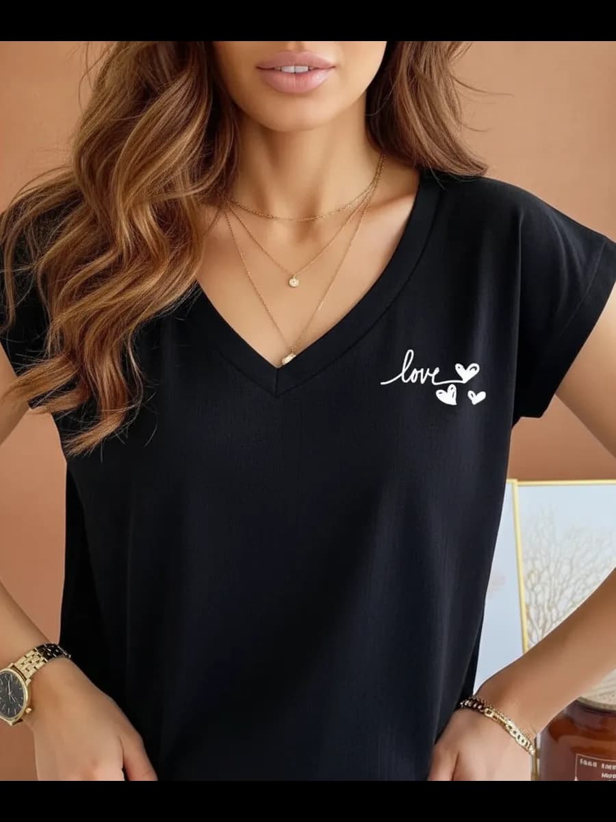 Футболка хлопковая с принтом