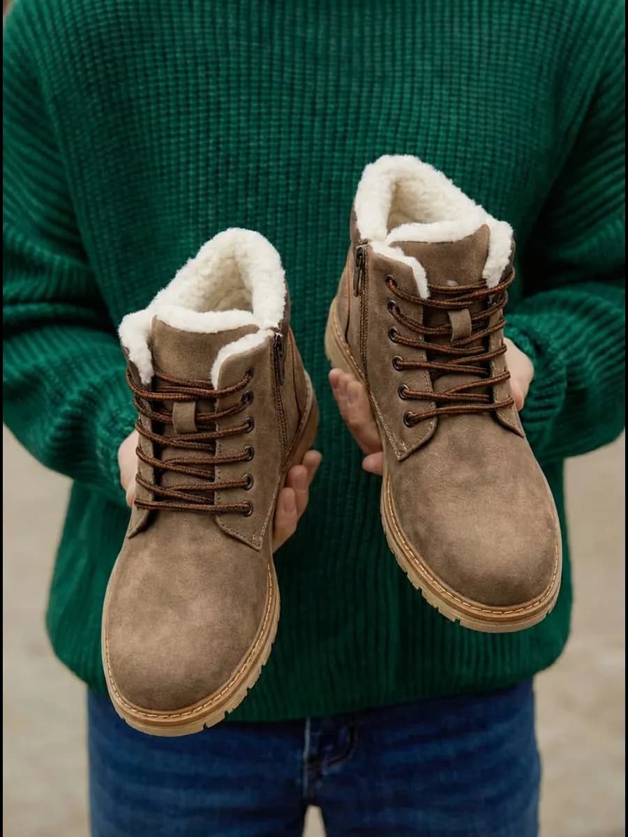 Ботинки зимние с мехом - фото 1