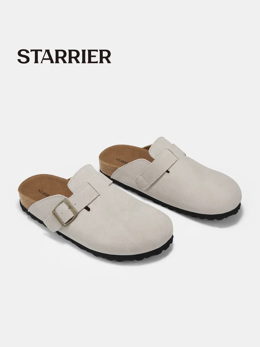 Мюли натуральная замша закрытые биркенштоки