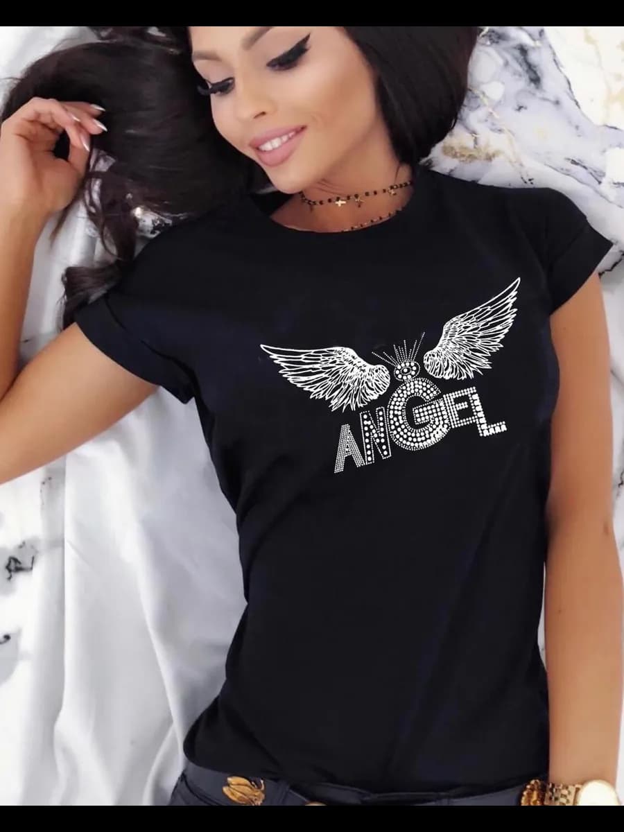 Футболка хлопковая с принтом