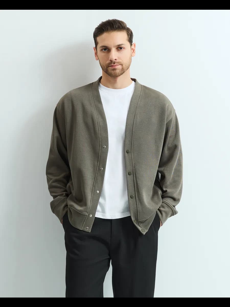 Кардиган вязаный оверсайз на кнопках