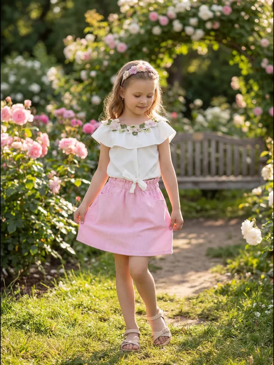 Юбка детская вельветовая на резинке