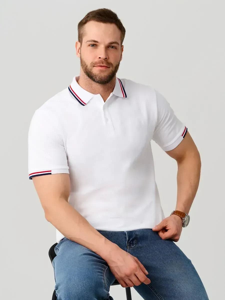 Футболка поло с коротким рукавом - фото 1