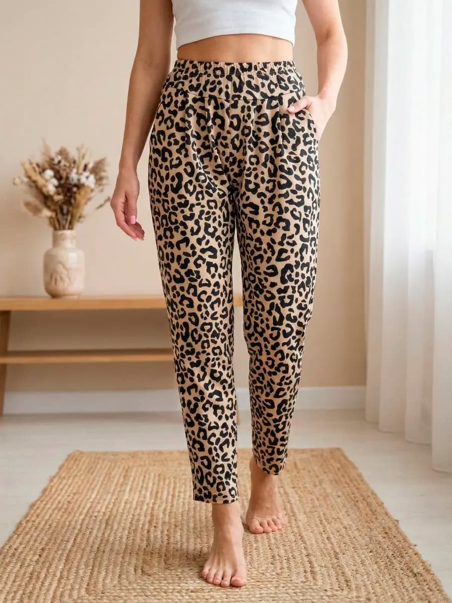 Брюки домашние больших размеров хлопок