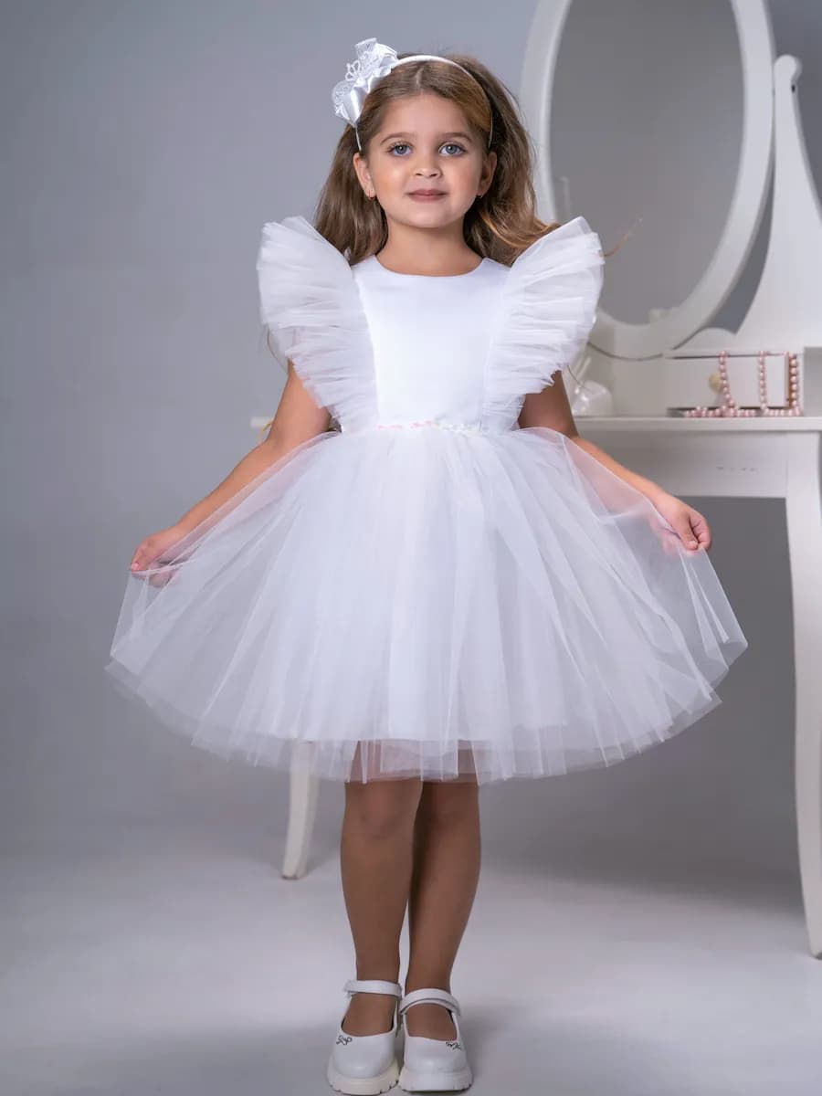 Платье праздничное белое