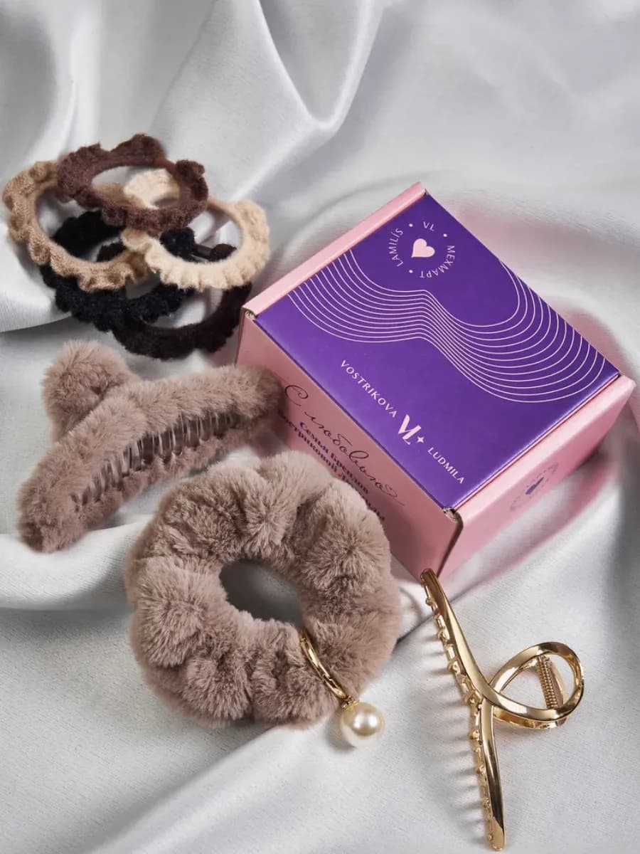 Крабик для волос набор 8 шт