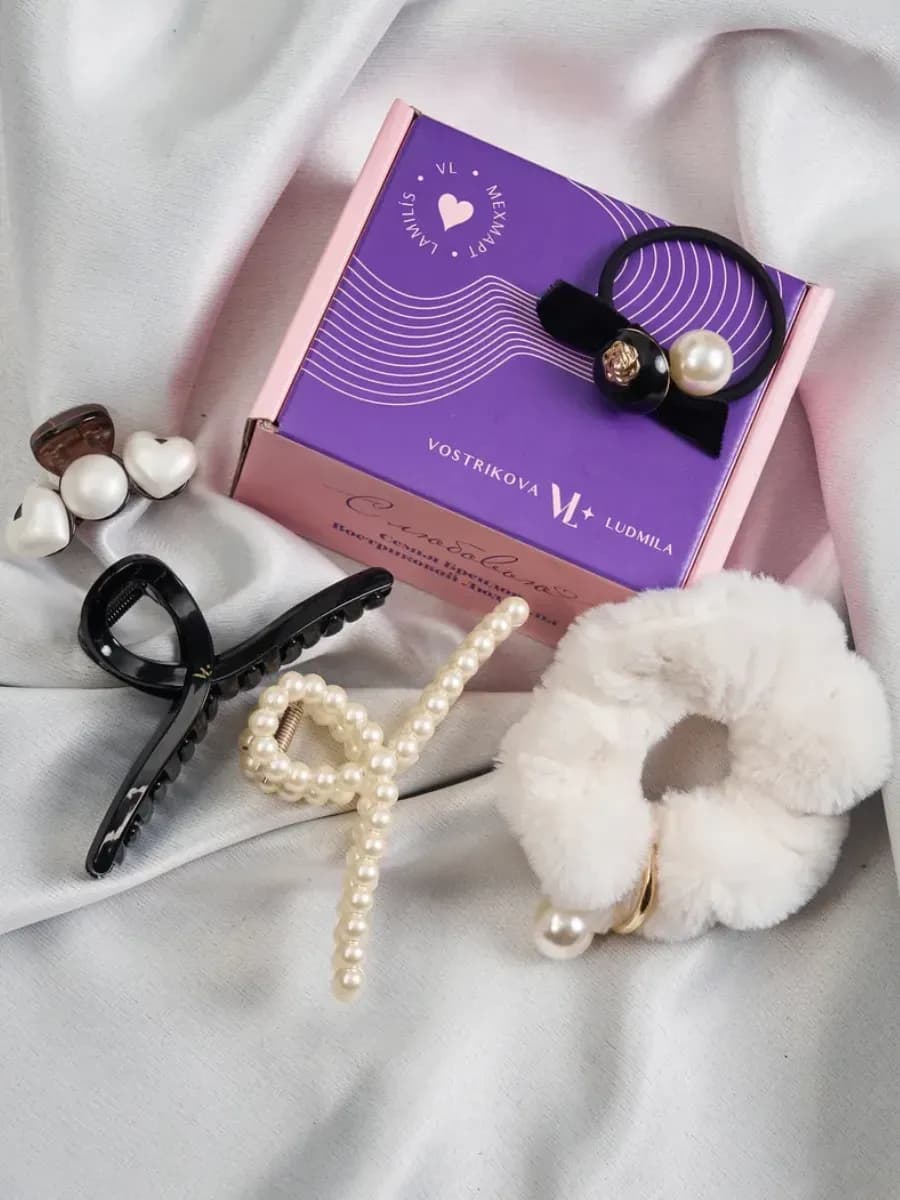 Крабик для волос набор 5 шт - фото 1