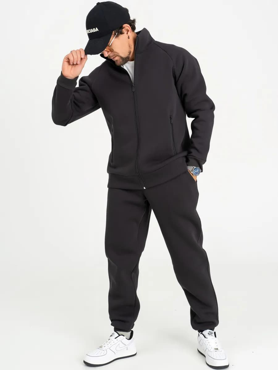 Спортивный костюм на молнии теплый осенний зимний с начесом