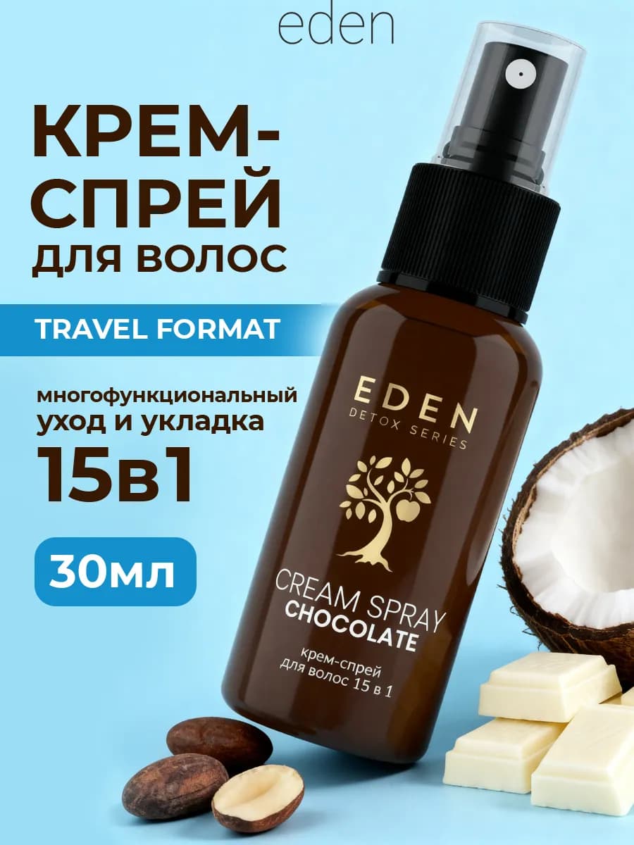 Крем спрей для волос 15 в 1 дорожный, термозащита