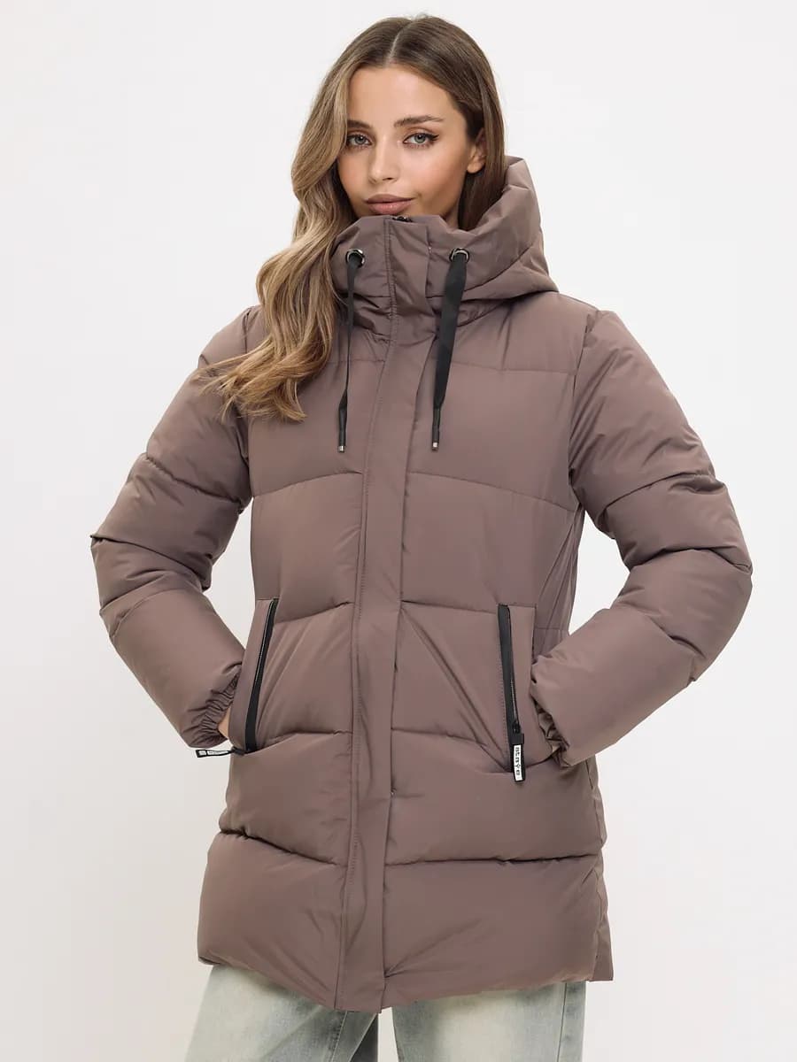 Куртка зимняя утепленная длинная