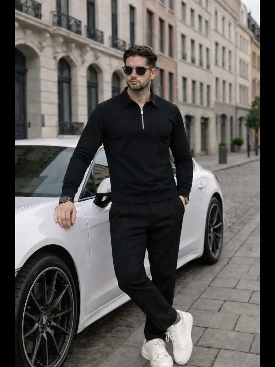 Костюм двойка поло с брюками