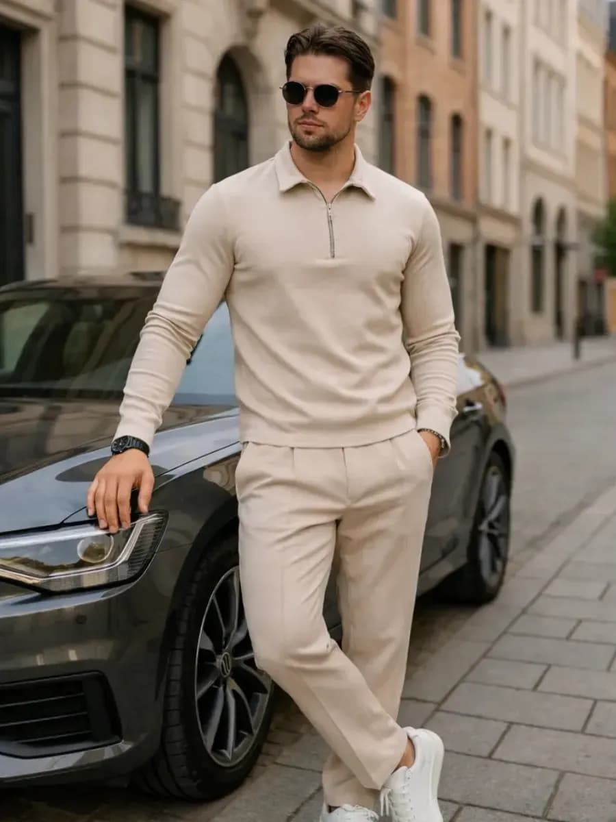 Костюм двойка поло с брюками