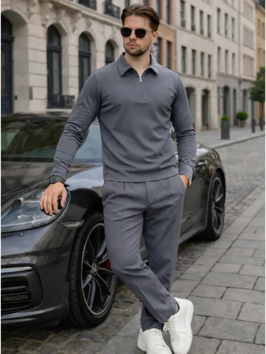 Костюм двойка поло с брюками