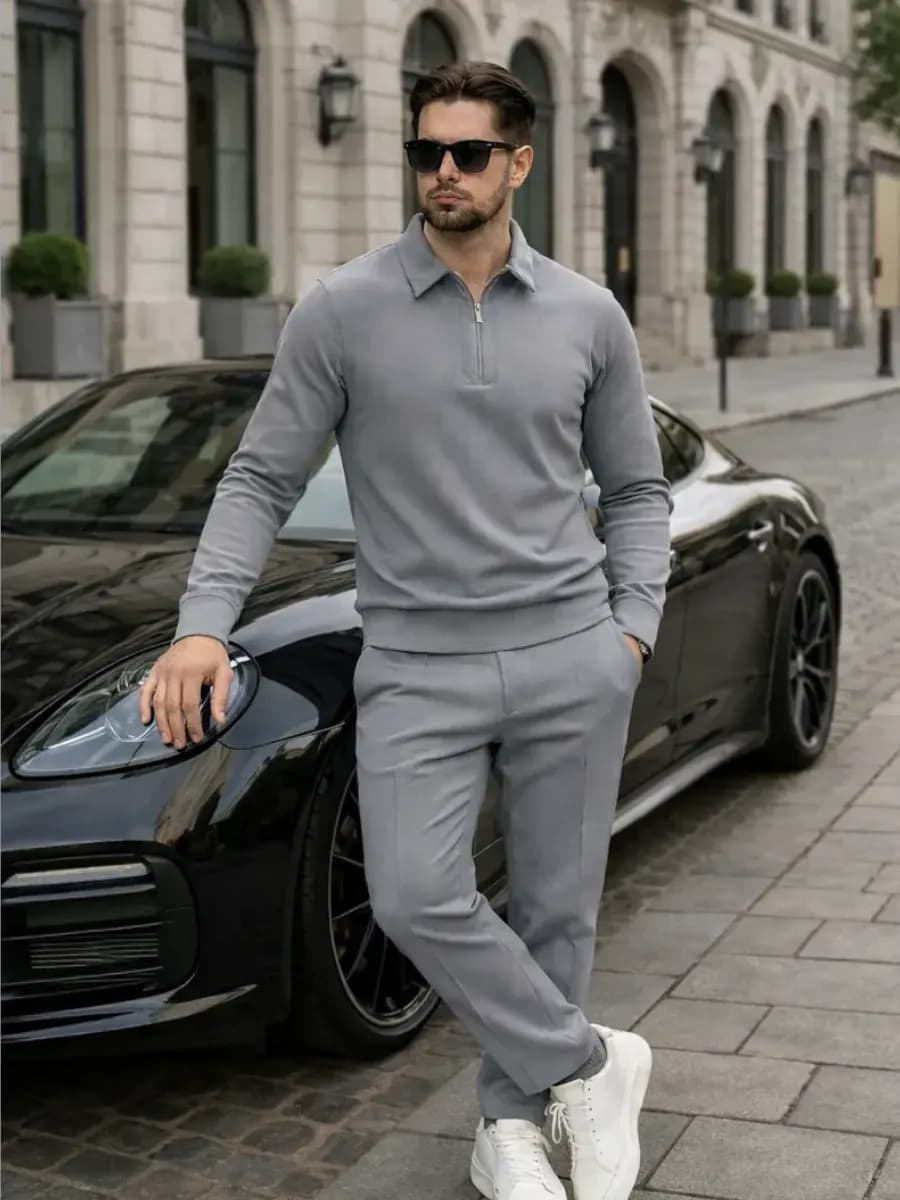 Костюм двойка поло с брюками