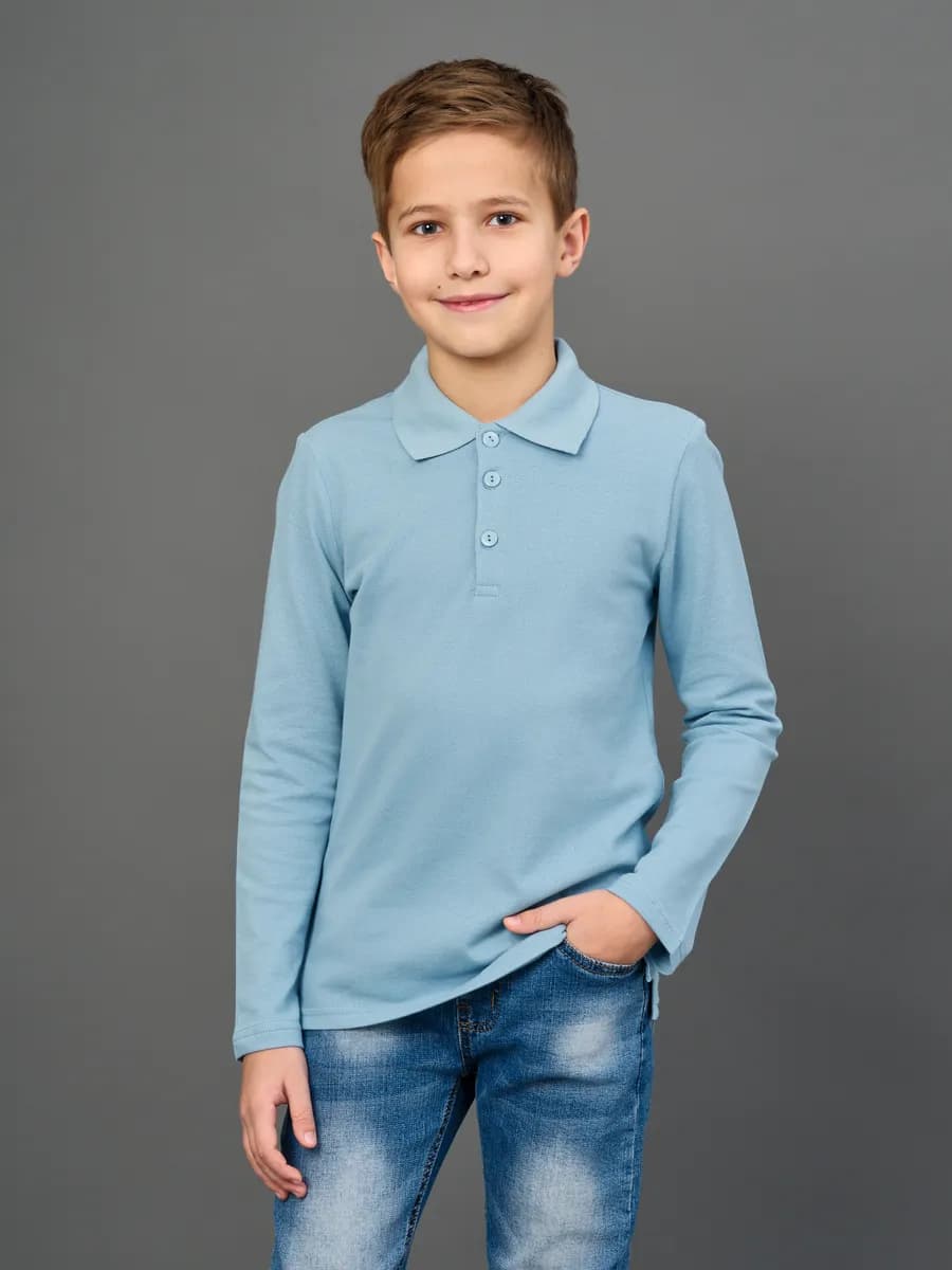 Поло с длинным рукавом