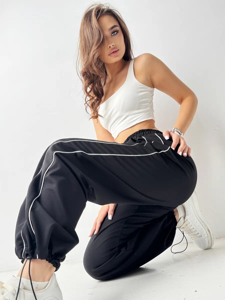 спортивные штаны широкие оверсайз Y2K