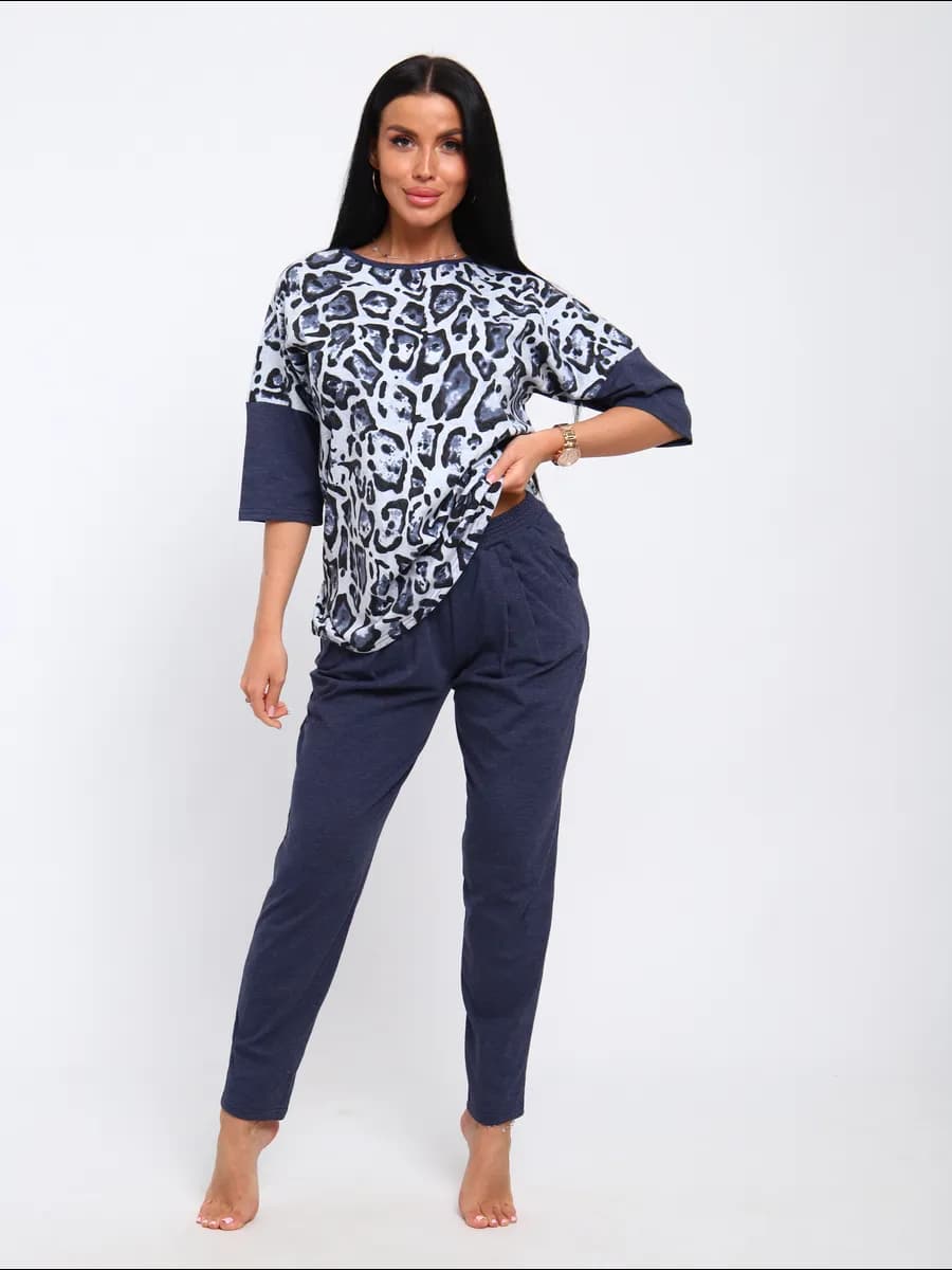 Костюм повседневный домашний с брюками