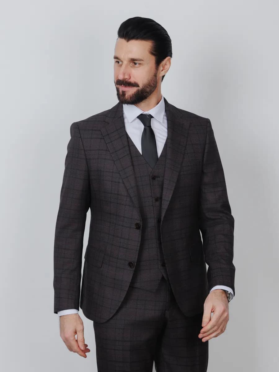 Классический деловой костюм тройка - фото 1