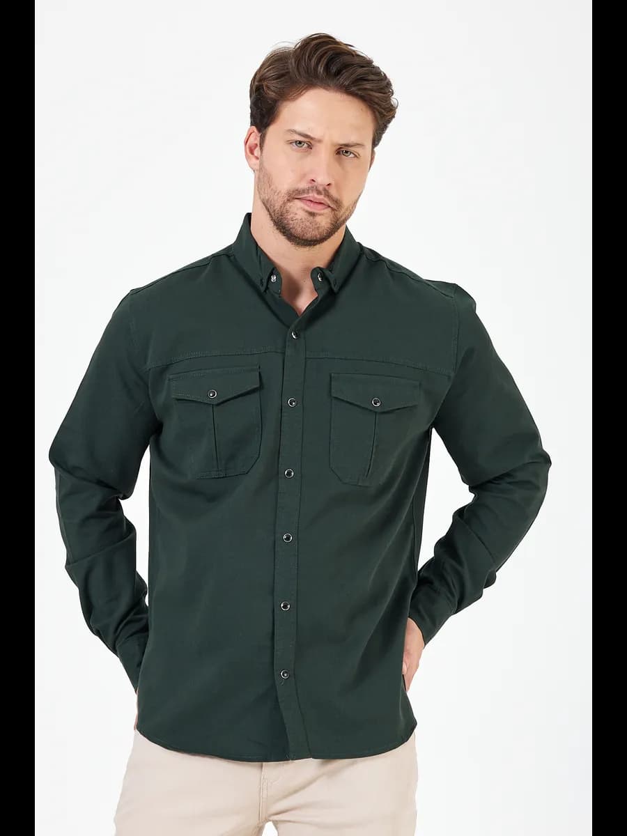 Рубашка хлопок на кнопках