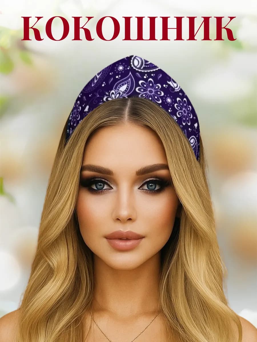 Кокошник современный ободок