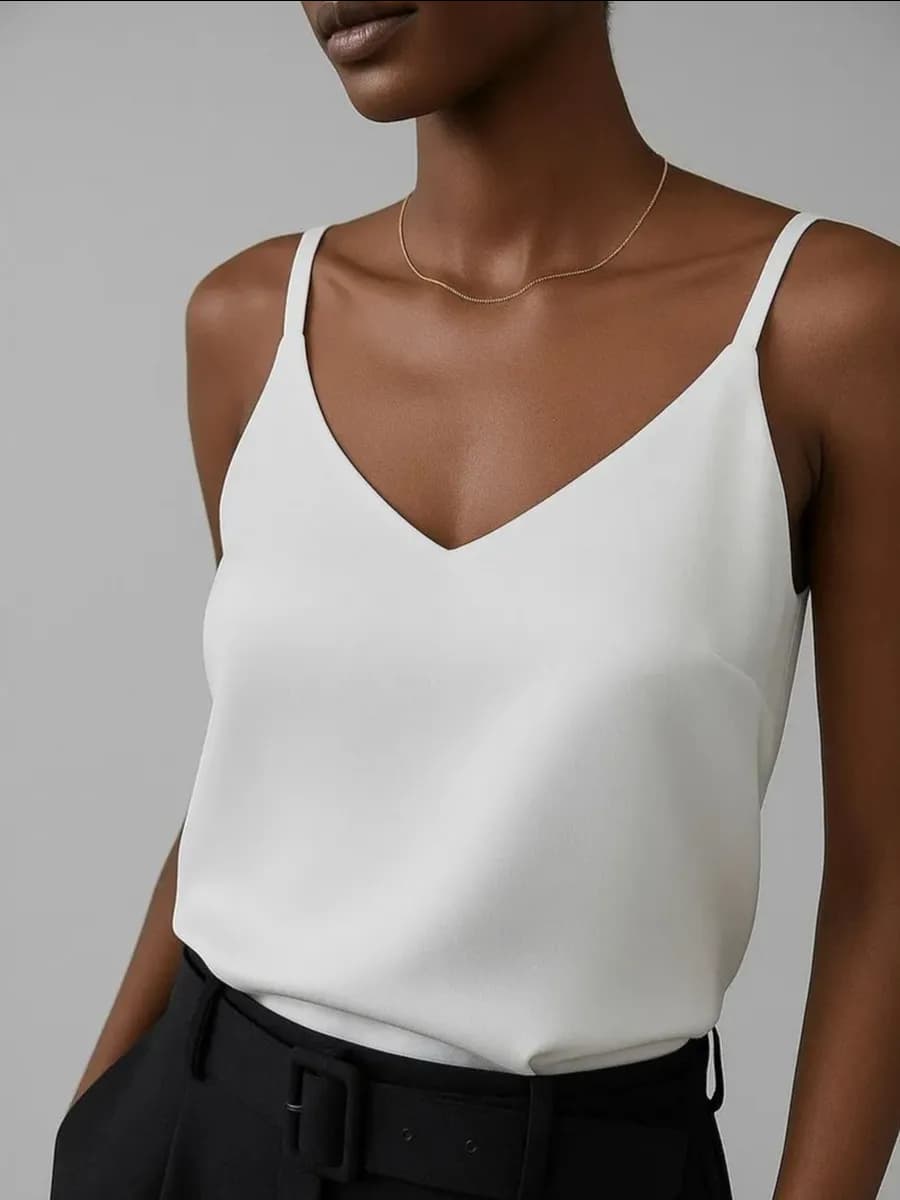 Топ шелковый под пиджак