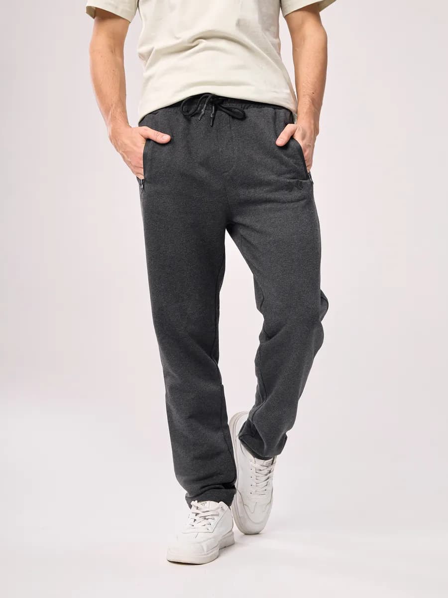 Брюки спортивные домашние с карманами на молнии - фото 1