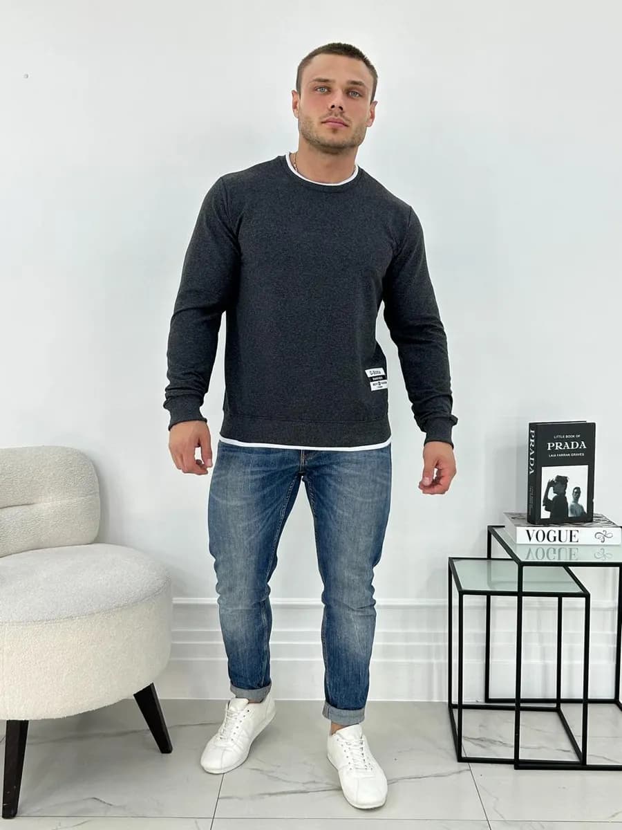 Толстовка с длинными рукавами