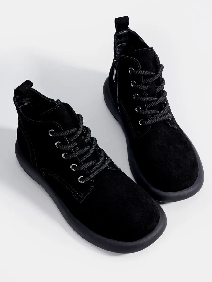 Ботинки демисезонные замшевые