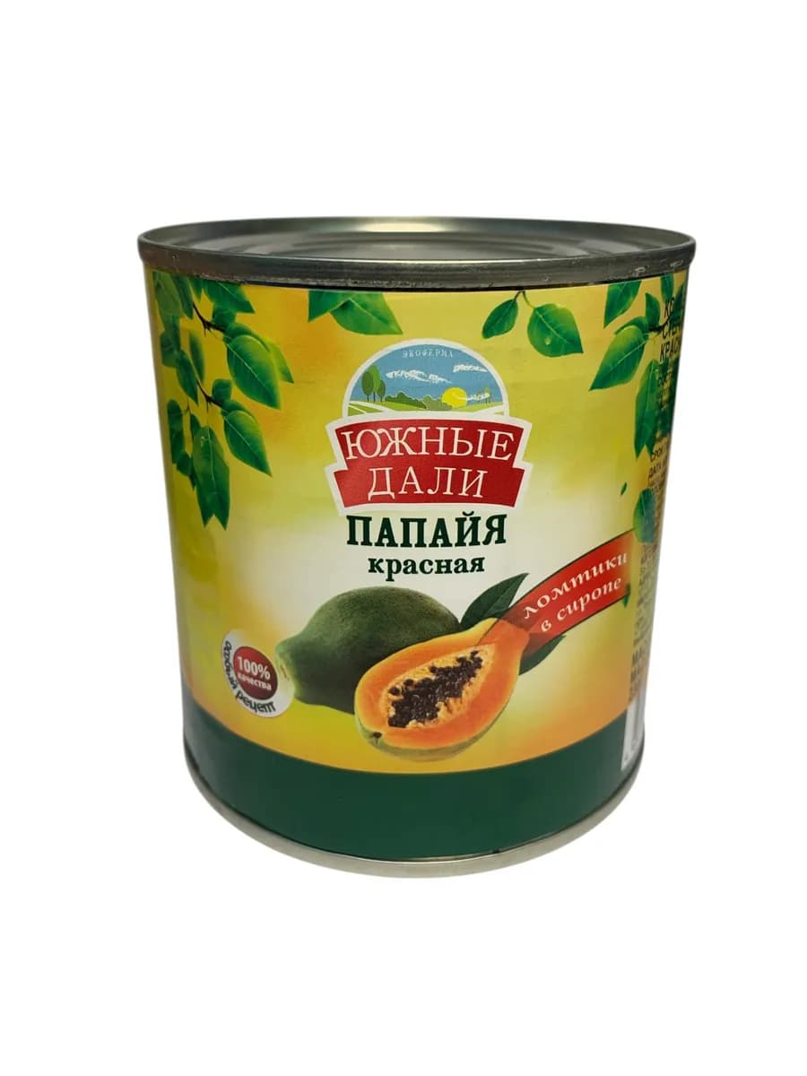 Папайя красная консервированная 425гр 1 шт