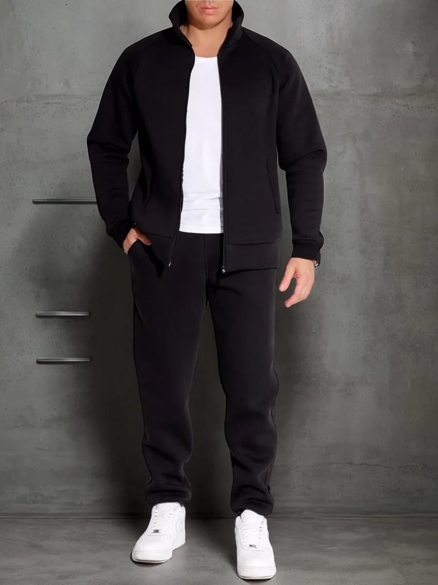 Спортивный костюм теплый с начесом на молнии