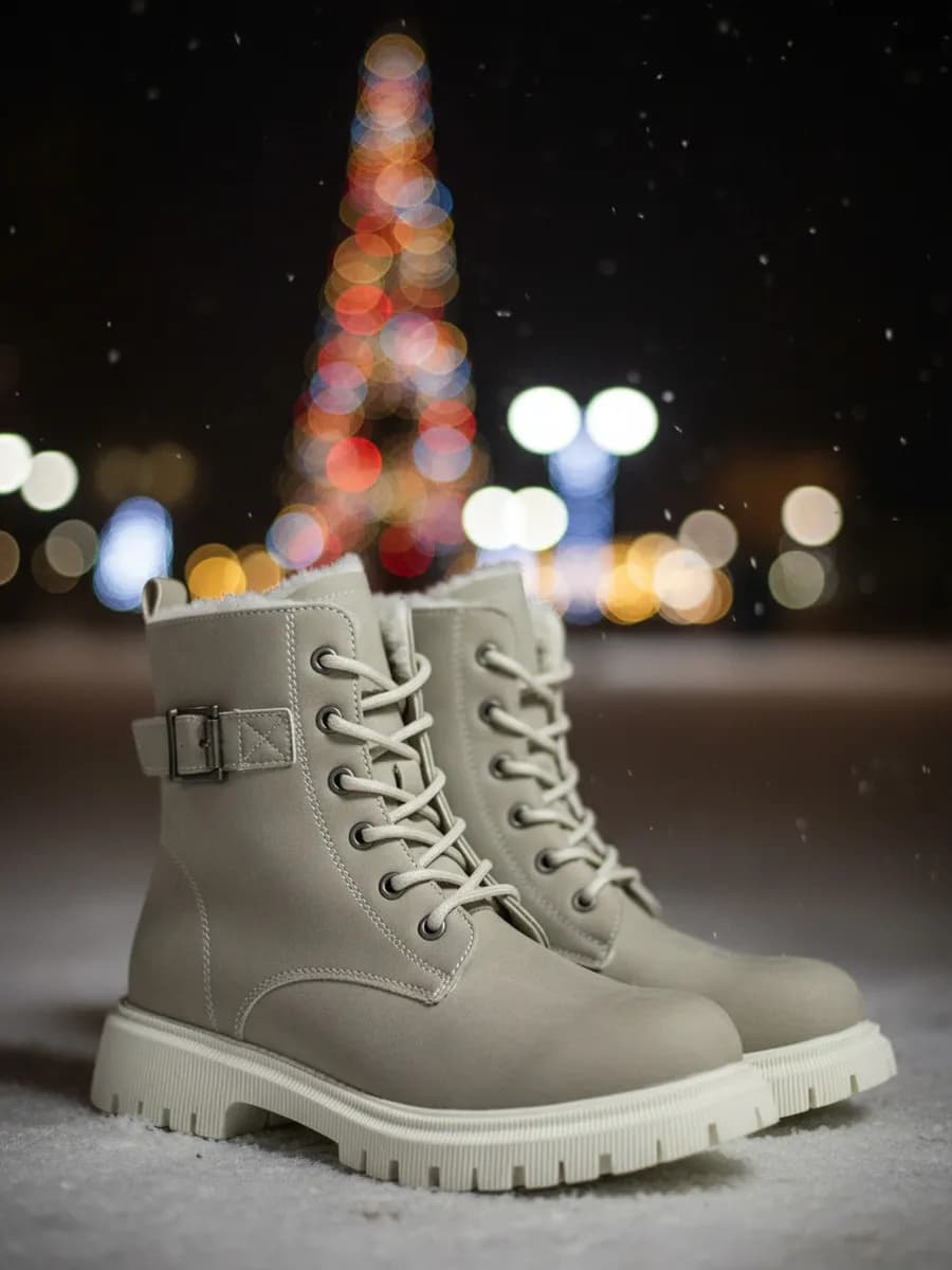 Ботинки зимние с мехом - фото 1